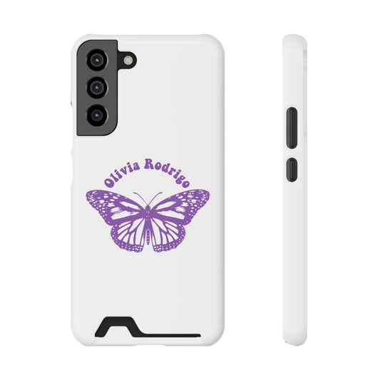Phone Case + Card Holder For Samsung S21 to S22 – Olivia Rodrigo With Butterfly | Edition