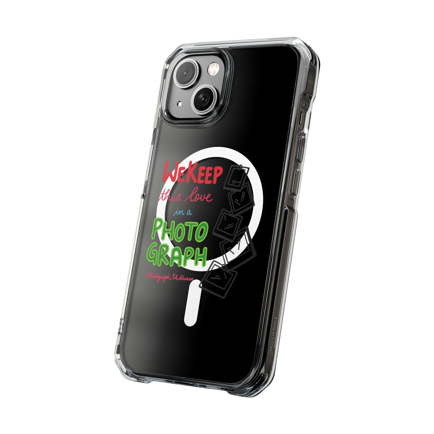 White Paw Print Magnetic Clear Impact Case