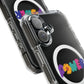 Retro Flower Power Color Pop Magnetic Clear Impact Case