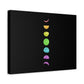 Rainbow Lunar Phases Canvas