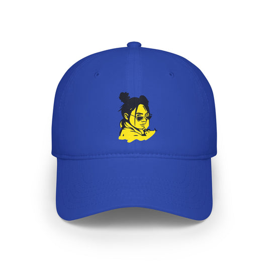 Neon Mood Portrait Baseball Cap