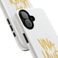 Golden Brush Script Tough Magnetic Case