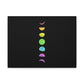 Rainbow Lunar Phases Canvas