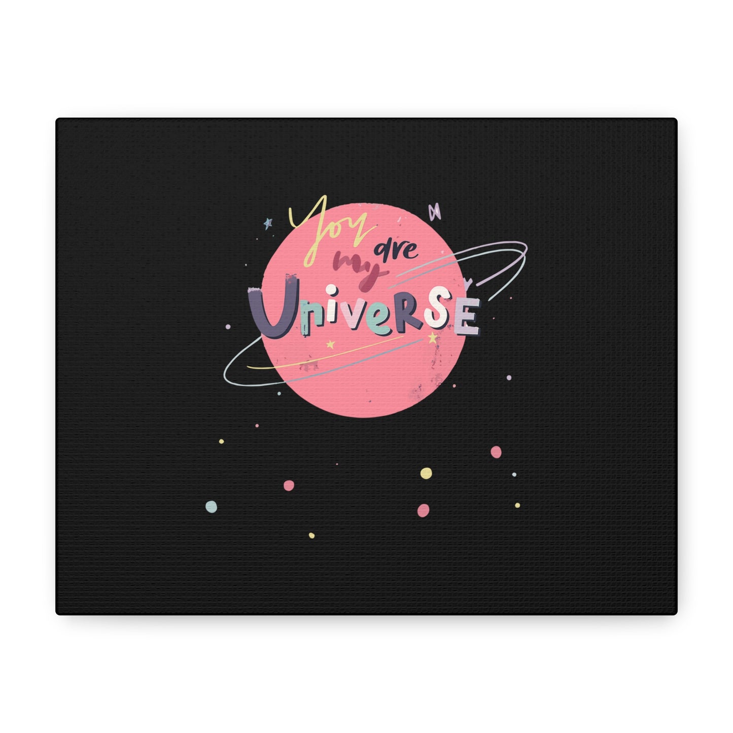 Pastel Planet & Universe Canvas