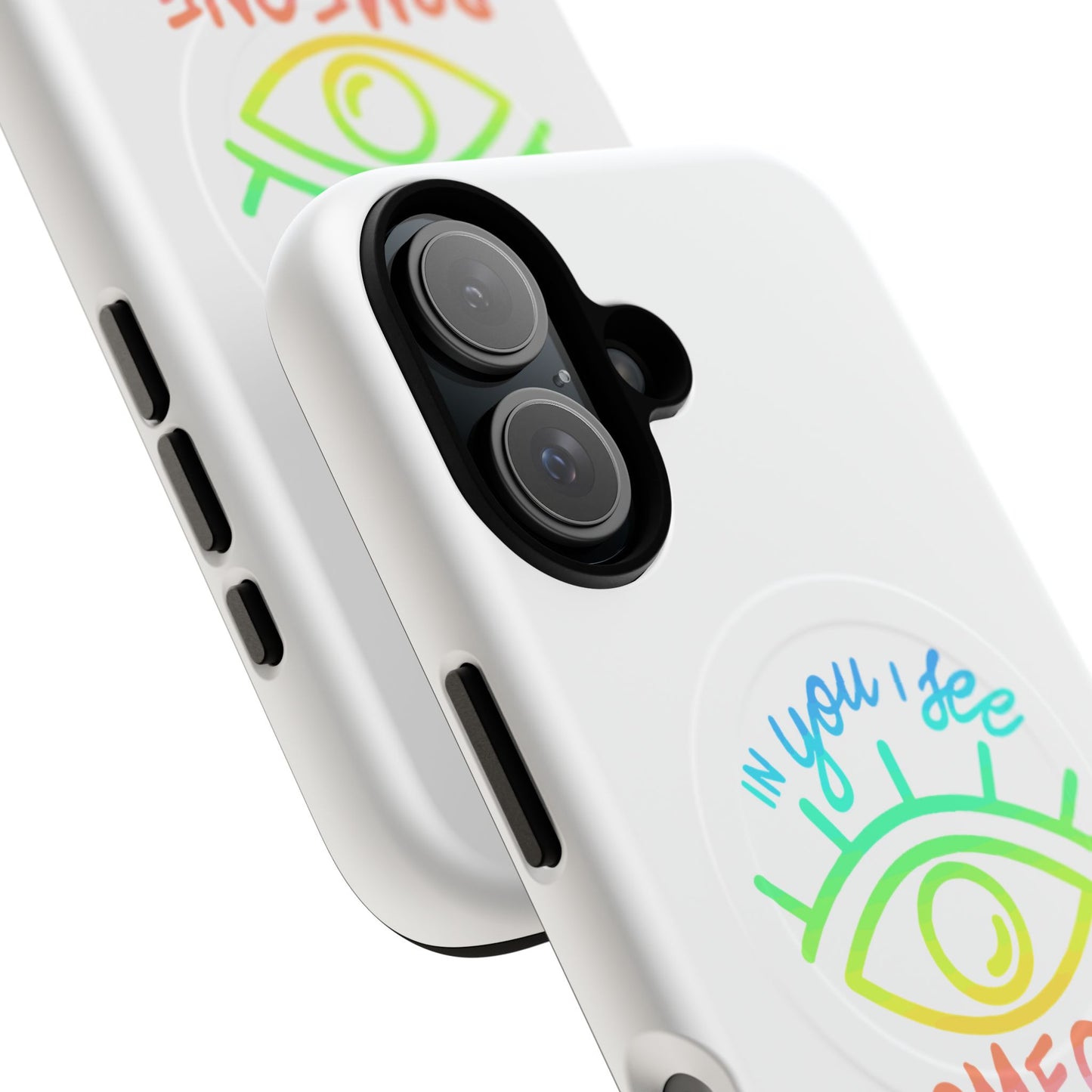 Vibrant Eye and Text Tough Magnetic Case