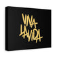 Golden Brush Script Canvas