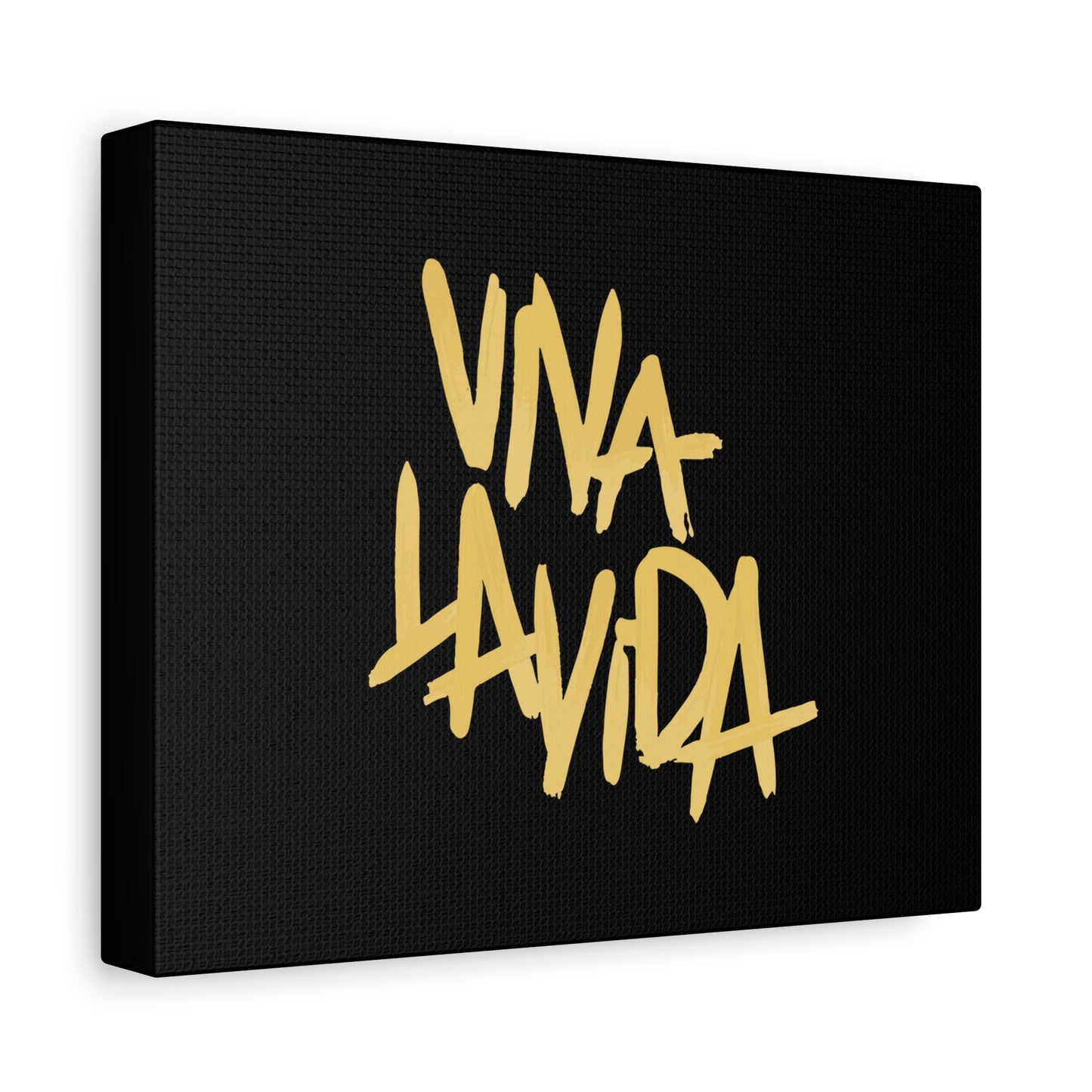 Golden Brush Script Canvas