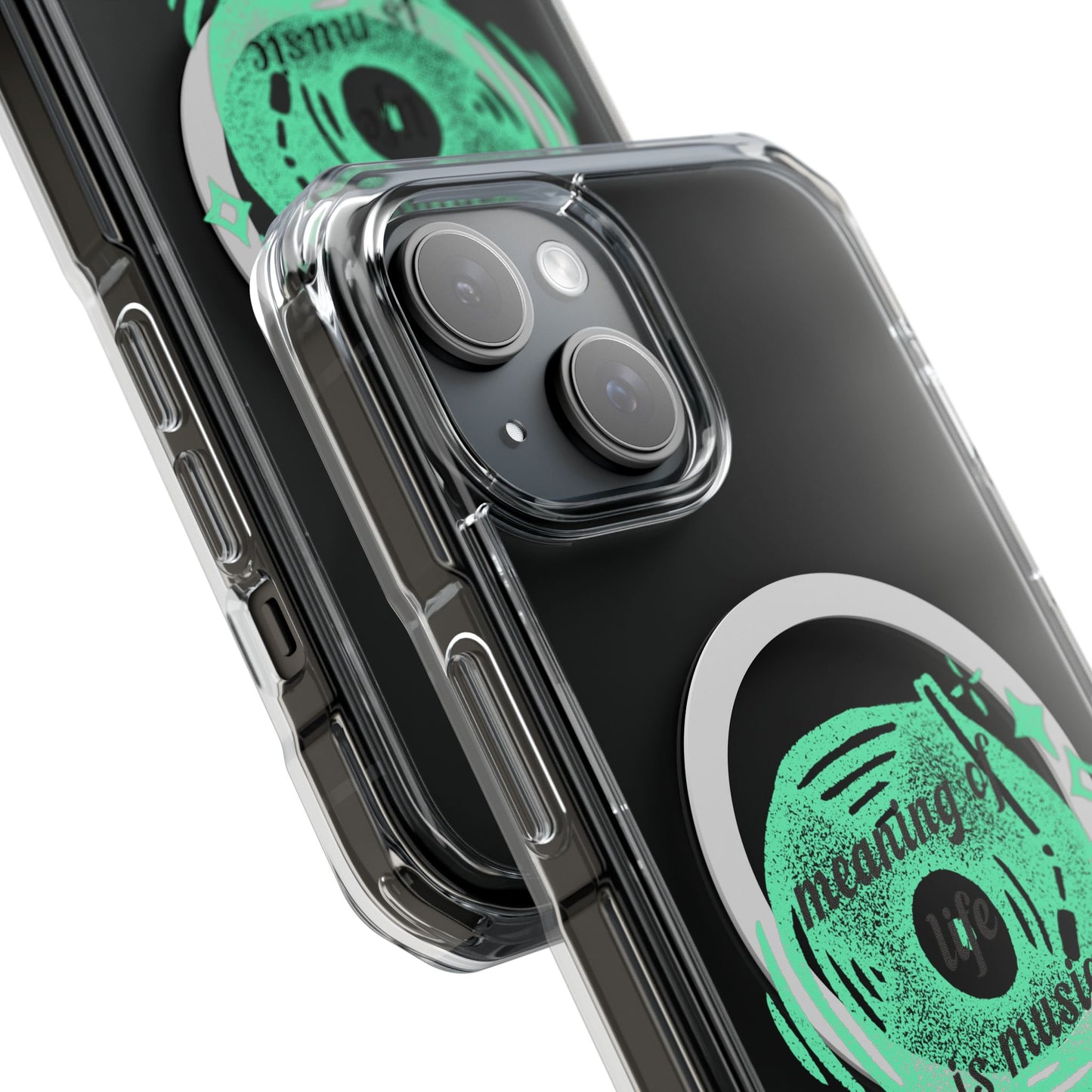 Vinyl Dreams Speak Magnetic clear Impact Case