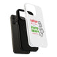 White Paw Print Tough Magnetic case