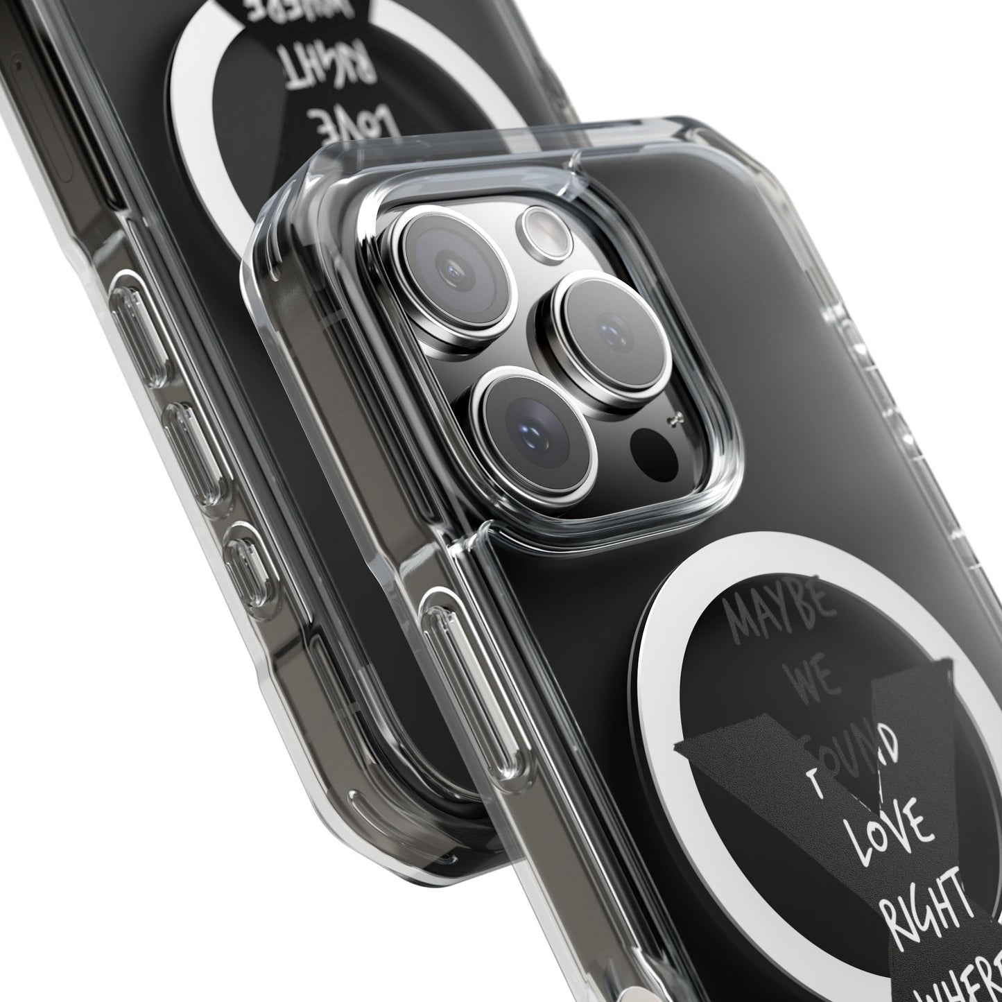 Abstract Paw and Brush Stroke Magnetic Clear Impact Case