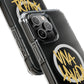 Golden Brush Script Magnetic Clear Impact case