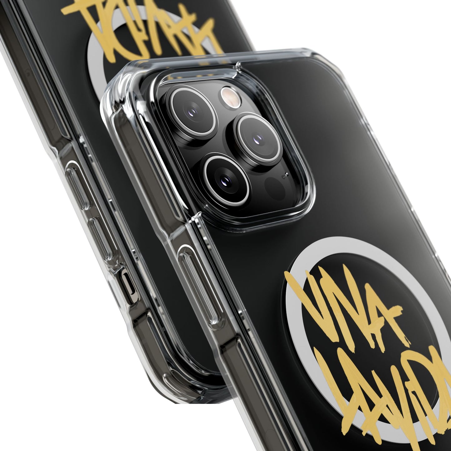 Golden Brush Script Magnetic Clear Impact case