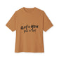 Red Scribble Heart Unisex Oversized Boxy Tee