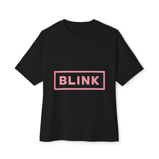 Minimal BLINK Logo – Oversized Boxy Tee