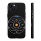 Premium Tough Case for iPhone 12 to 16 Pro Max Showcasing Coldplay’s Illustration Concept