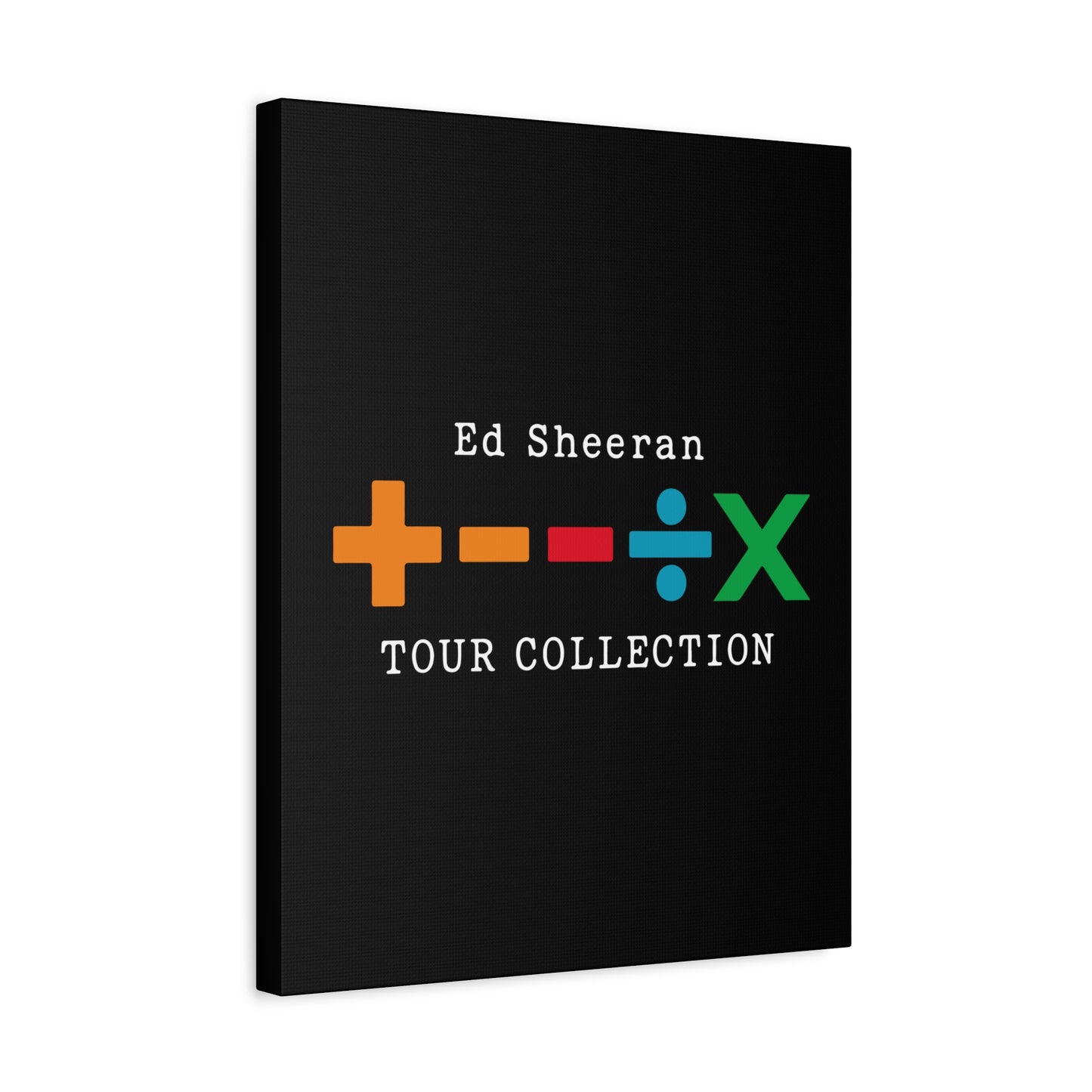 Matte Stretched Canvas, 1.25" Depth – Ed Sheeran Black Edition