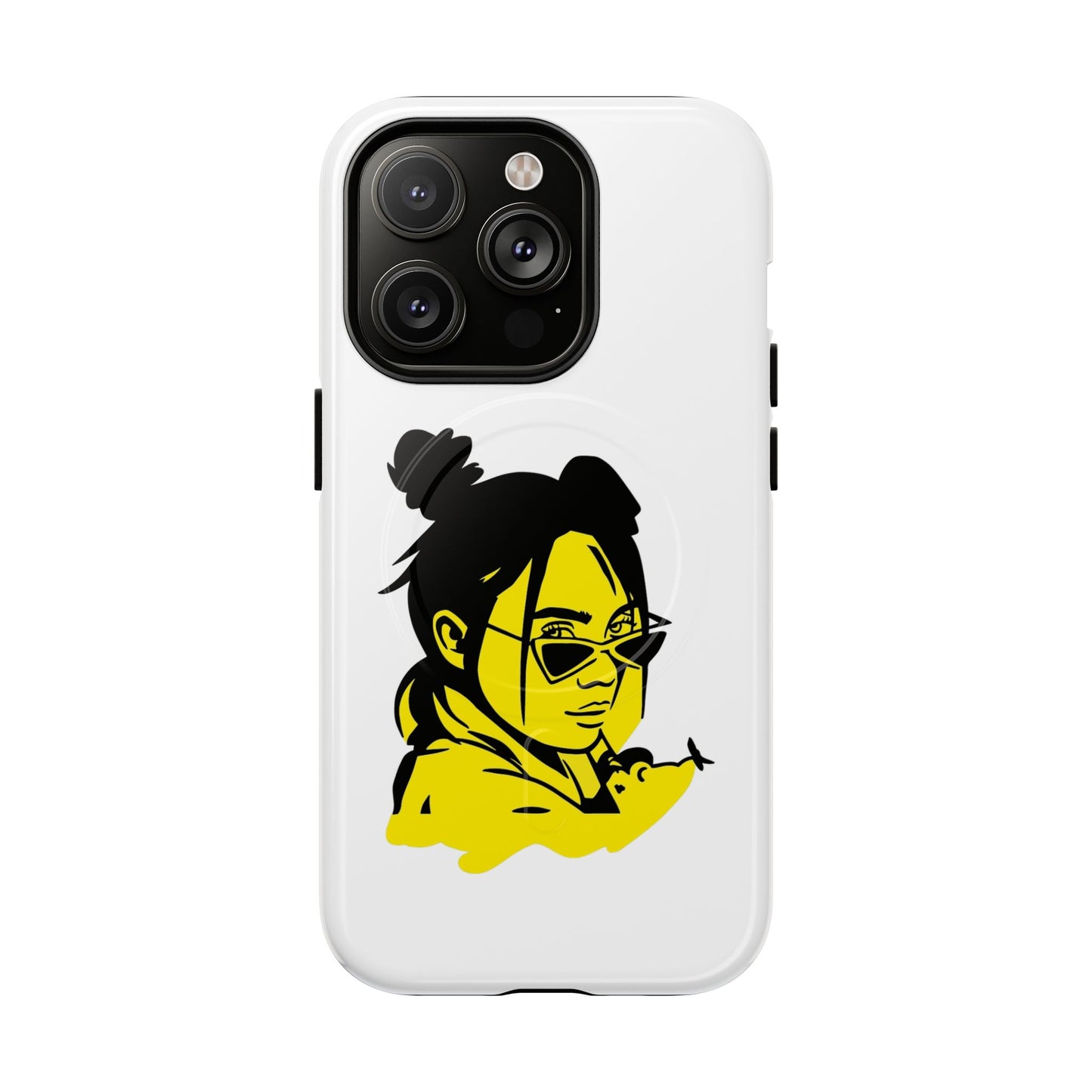 Neon Mood Portrait Tough Magnetic Case
