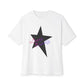 Retro Groove Script Unisex Oversized Boxy tee
