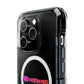 Wavy Groovy Typography Magnetic Clear Impact case