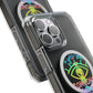 Rainbow Lunar Phases Magnetic Clear Impact case