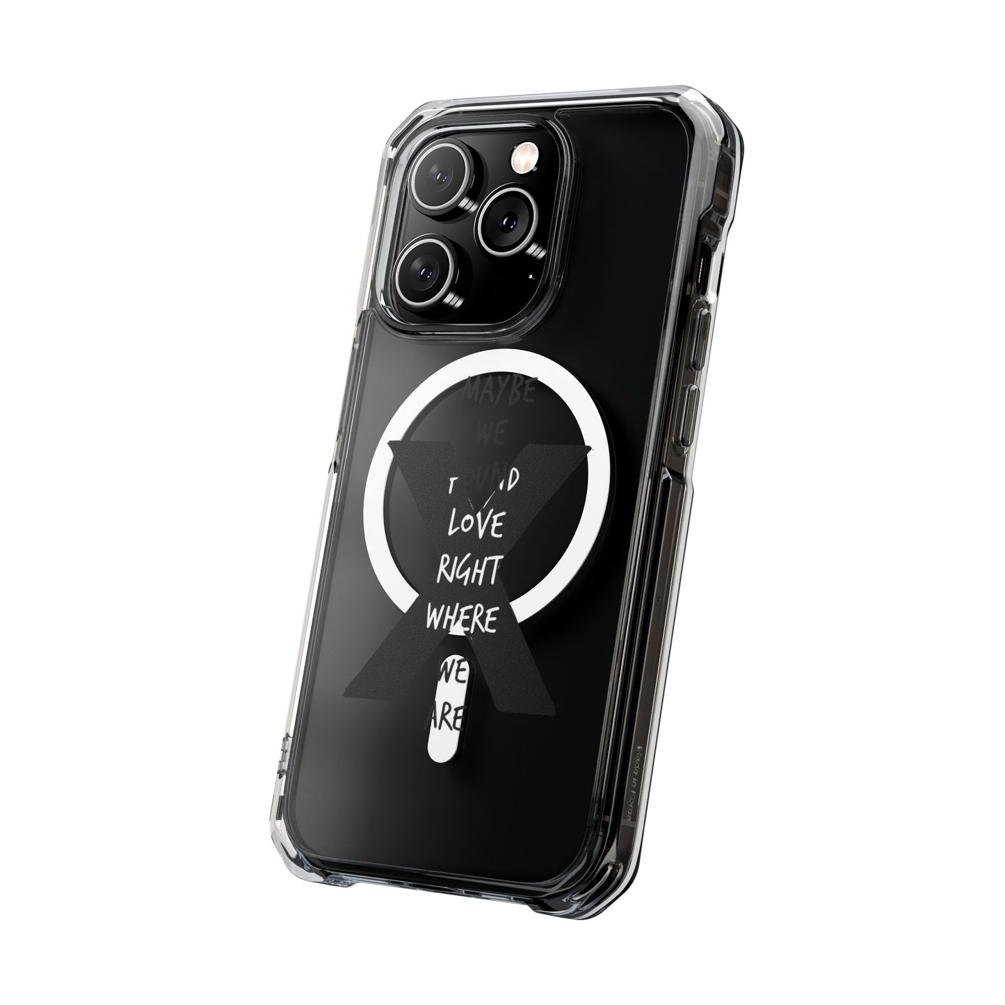 Abstract Paw and Brush Stroke Magnetic Clear Impact Case