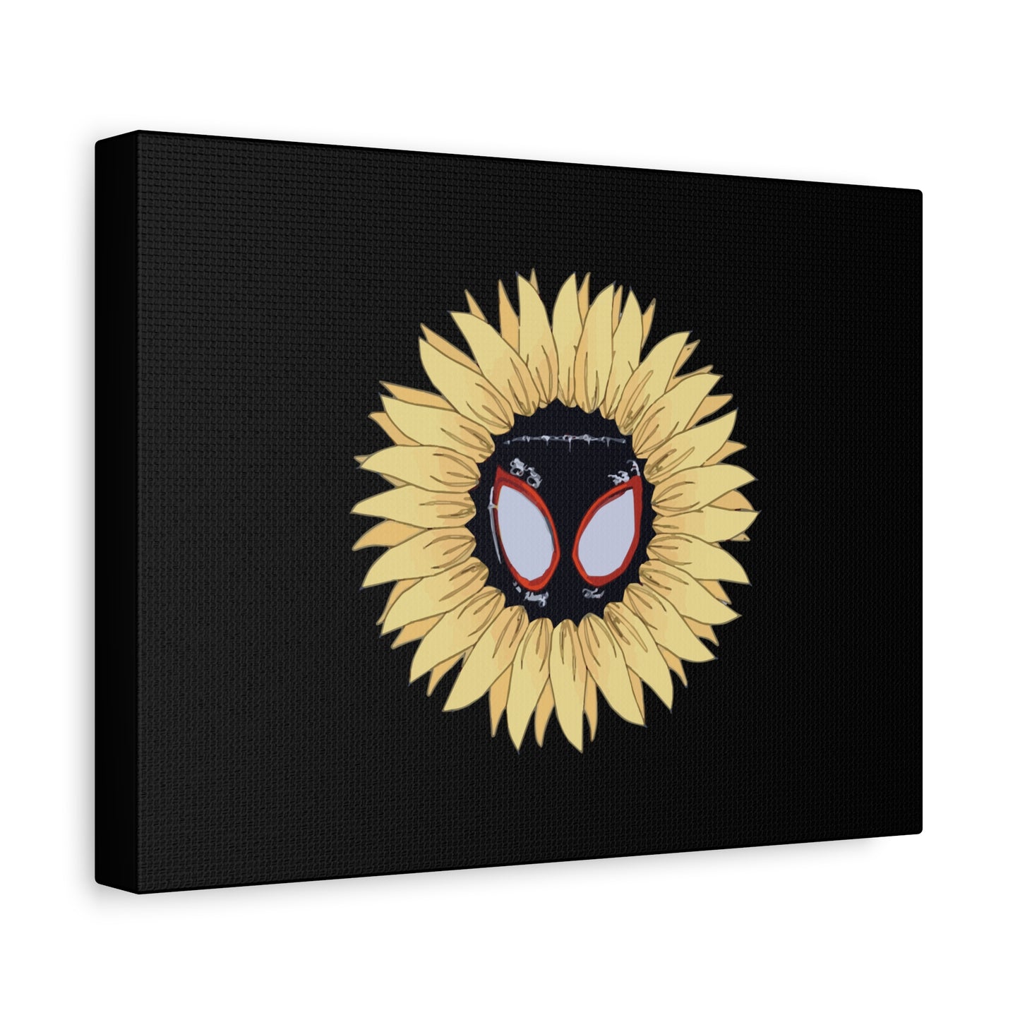 Sunflower Mask Illustration Canvas