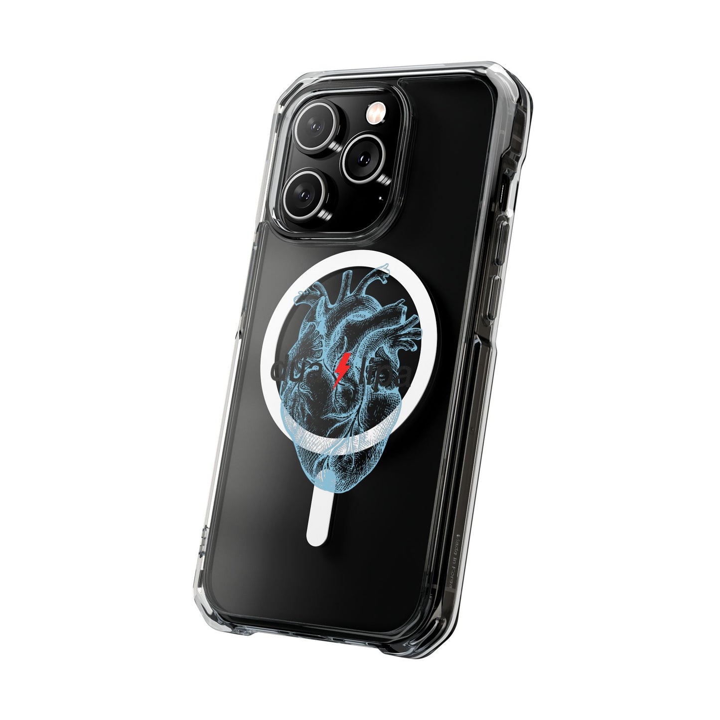 Electro Heart Illustration Magnetic Clear Impact case