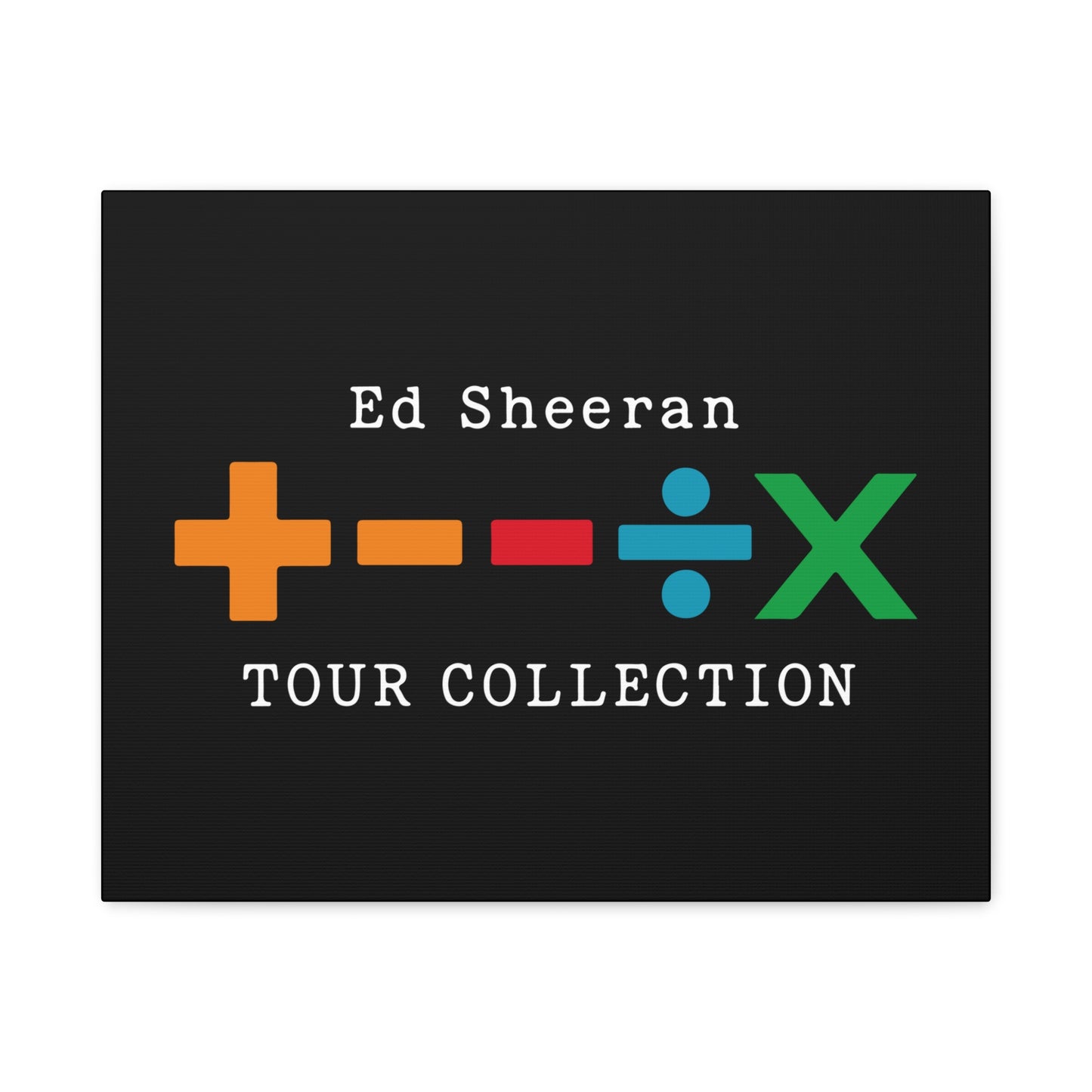 Matte Stretched Canvas, 1.25" Depth – Ed Sheeran Black Edition