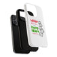 White Paw Print Tough Magnetic case