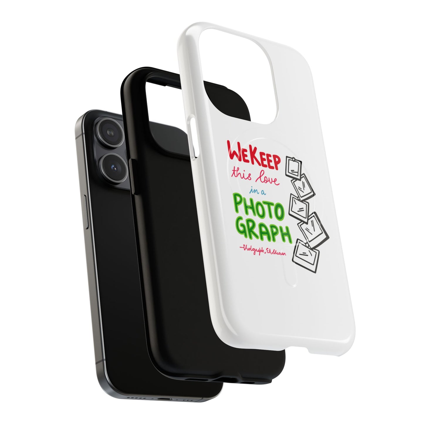White Paw Print Tough Magnetic case