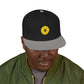 Minimalist Black Disc Outline Snapback Cap