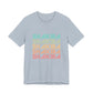 Retro Pop Lines Unisex jersey short sleeve tee