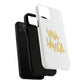 Golden Brush Script Tough Magnetic Case