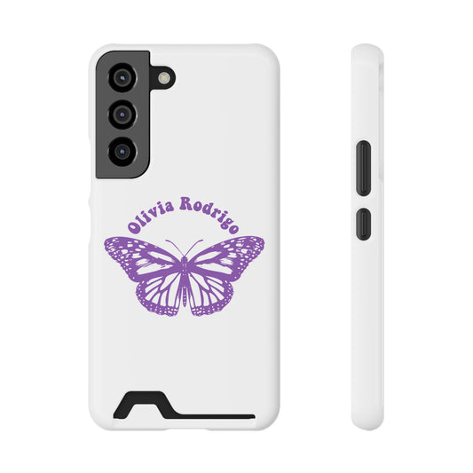 Phone Case + Card Holder For Samsung S21 to S22 – Olivia Rodrigo With Butterfly | Edition