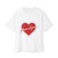 Heartbeat Love Unisex Oversized Boxy Tee