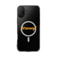 Orange Lightning Text Logo Magnetic Impact Case