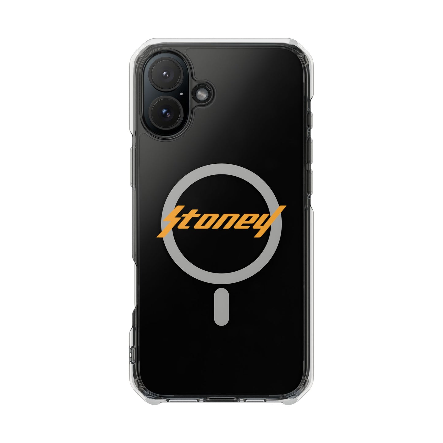 Orange Lightning Text Logo Magnetic Impact Case