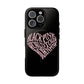 Iphone Born Pink Heart Typography - Tough Magnetic Phone Case