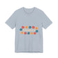 Retro Floral Groove Unisex jersey short sleeve tee