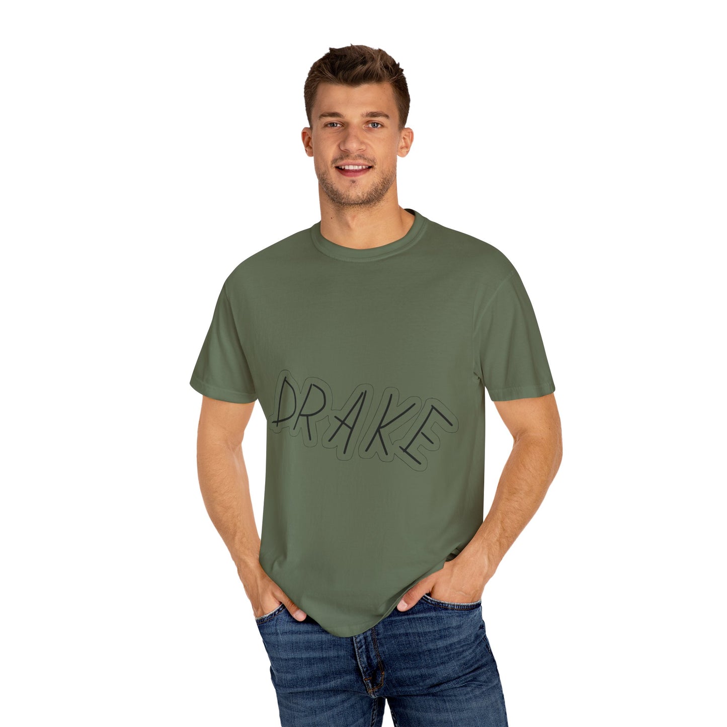 Dra-ke Graffiti Script Dyed Tshirt