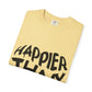 Happier Heart Lettering Unisex Dyed T-shirt