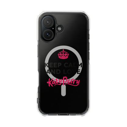 Crown over Katy Perry Signature” Magnetic Clear Impact cases