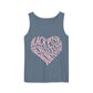 Born Pink Heart Typography – Dyed Tank Top