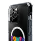 Retro Flower Power Color Pop Magnetic Clear Impact Case