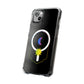 Gradient Moon and Star Emblem Magnetic Clear Impact case