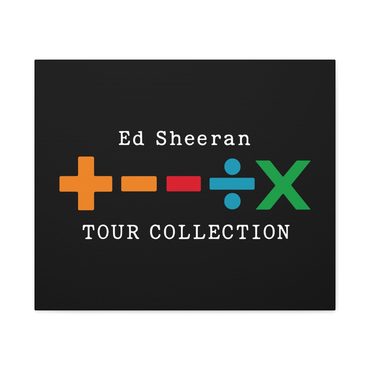 Matte Stretched Canvas, 1.25" Depth – Ed Sheeran Black Edition