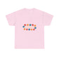 Retro Floral Groove Unisex Heavy cotton tee