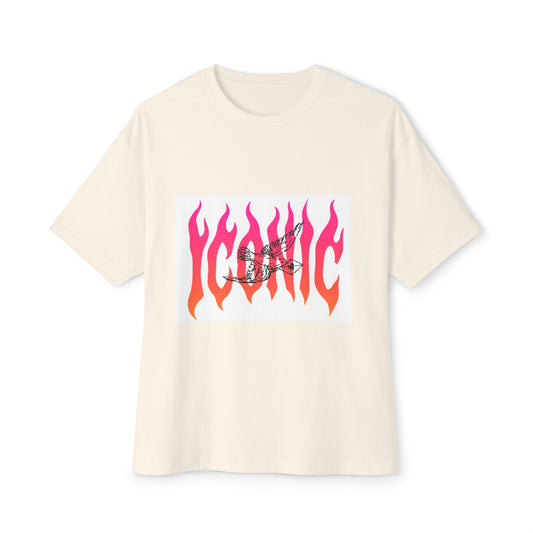 Flame Flight Iconic Unisex Oversized Boxy tee