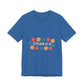 Retro Floral Groove Unisex jersey short sleeve tee