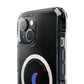 Gradient Moon and Star Emblem Magnetic Clear Impact case